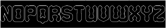 LEGENDARY HERO-Hollow-Inverse otf (400) Font UPPERCASE