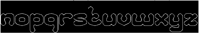 LEGENDARY HERO-Hollow-Inverse otf (400) Font LOWERCASE
