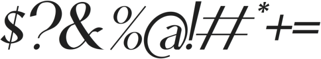 Le Atallier Italic otf (400) Font OTHER CHARS