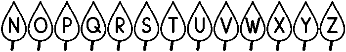 Leaf Regular otf (400) Font UPPERCASE