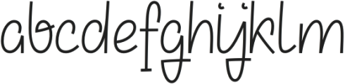 Leafmist Regular otf (400) Font LOWERCASE