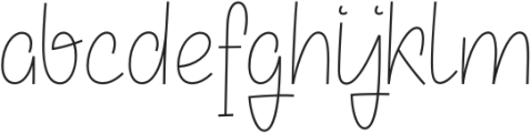 Leafmist thin otf (100) Font LOWERCASE