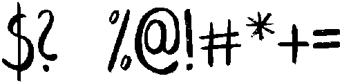 Leafy otf (400) Font OTHER CHARS