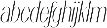 Leal Italic otf (400) Font LOWERCASE