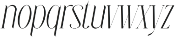 Leal Italic otf (400) Font LOWERCASE