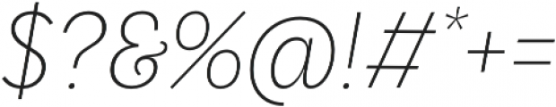 LeanO FY Light Italic otf (300) Font OTHER CHARS