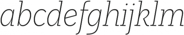 LeanO FY Light Italic otf (300) Font LOWERCASE