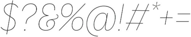 LeanO FY Thin Italic otf (100) Font OTHER CHARS