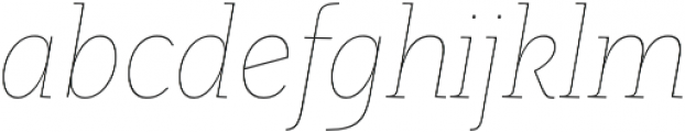 LeanO FY Thin Italic otf (100) Font LOWERCASE