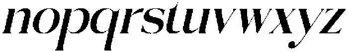 Lebronne Italic otf (400) Font LOWERCASE