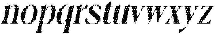 Lecia Disco Italic otf (400) Font LOWERCASE