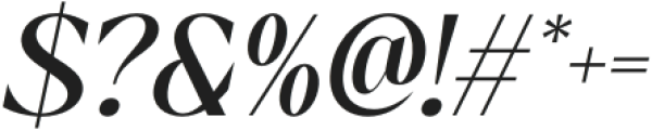 Lecia Italic otf (400) Font OTHER CHARS