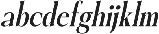 Lecia Italic otf (400) Font LOWERCASE