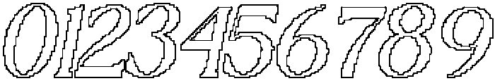 Lecia Pixel Outline otf (400) Font OTHER CHARS
