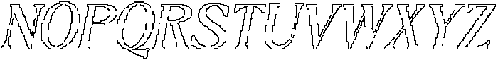 Lecia Pixel Outline otf (400) Font UPPERCASE
