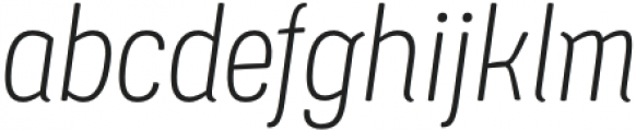 Ledare ExtraLight Italic otf (200) Font LOWERCASE