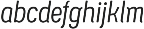 Ledare Light Italic otf (300) Font LOWERCASE
