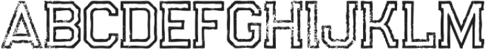 Legacy Outline Grunge otf (400) Font UPPERCASE