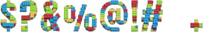 Lego Bricks Regular otf (400) Font OTHER CHARS