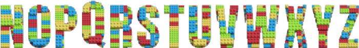 Lego Bricks Regular otf (400) Font UPPERCASE