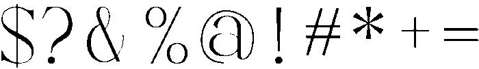 Leighton otf (400) Font OTHER CHARS