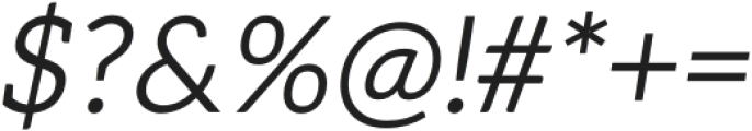 Leipzer Light Italic otf (300) Font OTHER CHARS