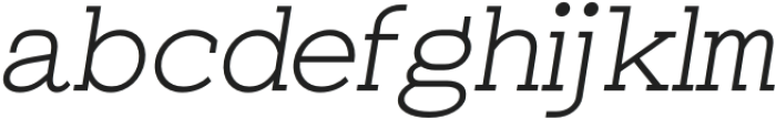 Leipzer Light Italic otf (300) Font LOWERCASE