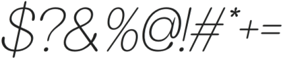 Leirent Italic otf (400) Font OTHER CHARS