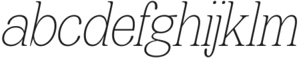 Leirent Italic otf (400) Font LOWERCASE