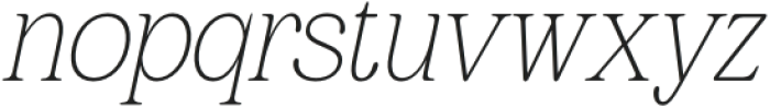 Leirent Italic otf (400) Font LOWERCASE