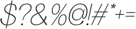 Leirent Stamp Italic otf (400) Font OTHER CHARS