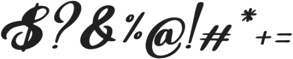 Lelliany Italic otf (400) Font OTHER CHARS