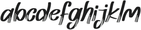 Lemah Teles Italic Regular otf (400) Font LOWERCASE