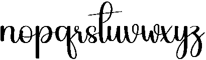Lemonade Regular otf (400) Font LOWERCASE