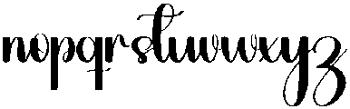 Lemonade Regular otf (400) Font LOWERCASE