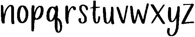 Lemonade Regular otf (400) Font LOWERCASE