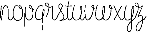Lemonade Regular otf (400) Font LOWERCASE
