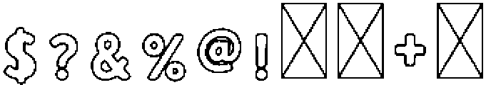 LemonadeStand Outline otf (400) Font OTHER CHARS