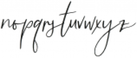 Lemonlove Script Regular otf (400) Font LOWERCASE