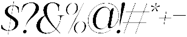 Lenkiro Italic otf (400) Font OTHER CHARS