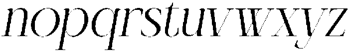 Lenkiro Italic otf (400) Font LOWERCASE