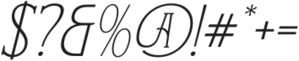 Lenorha Italic otf (400) Font OTHER CHARS