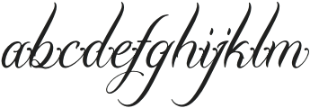 Lentamy Ebigail otf (400) Font LOWERCASE