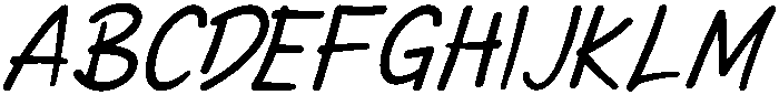 Lenttera Italic otf (400) Font UPPERCASE