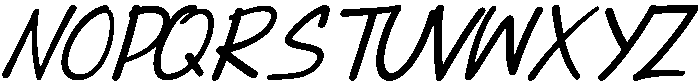 Lenttera Italic otf (400) Font UPPERCASE