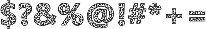 Leopard Font Transparent Normal otf (400) Font OTHER CHARS