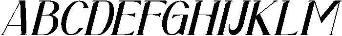 Lephoria Italic otf (400) Font UPPERCASE