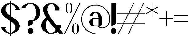 Lephoria otf (400) Font OTHER CHARS