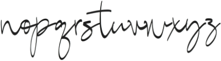 Lerased Signature Regular otf (400) Font LOWERCASE