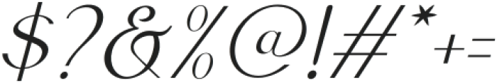 Leronine Oblique otf (400) Font OTHER CHARS